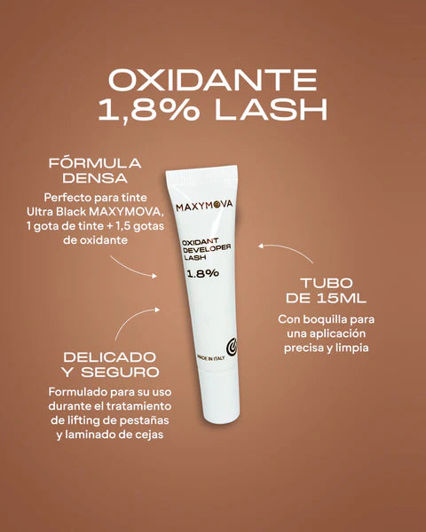 Oxidante para laminacion de pestanas