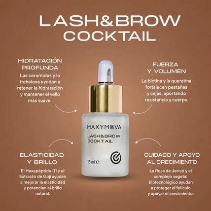 Beneficios principales del serum lash brow cocktail