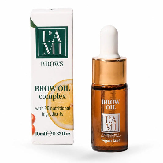 Brow Oil LAMI aceite nutritivo para cejas con ricino, argán, jojoba, macadamia e Inca Inchi