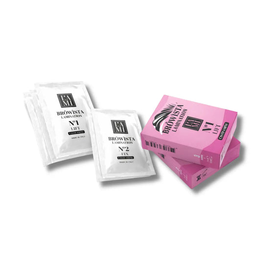 Sobres Browista Lamination Lift & Fix 2 ml para lifting de pestañas y laminación de cejas vegano con cisteamina