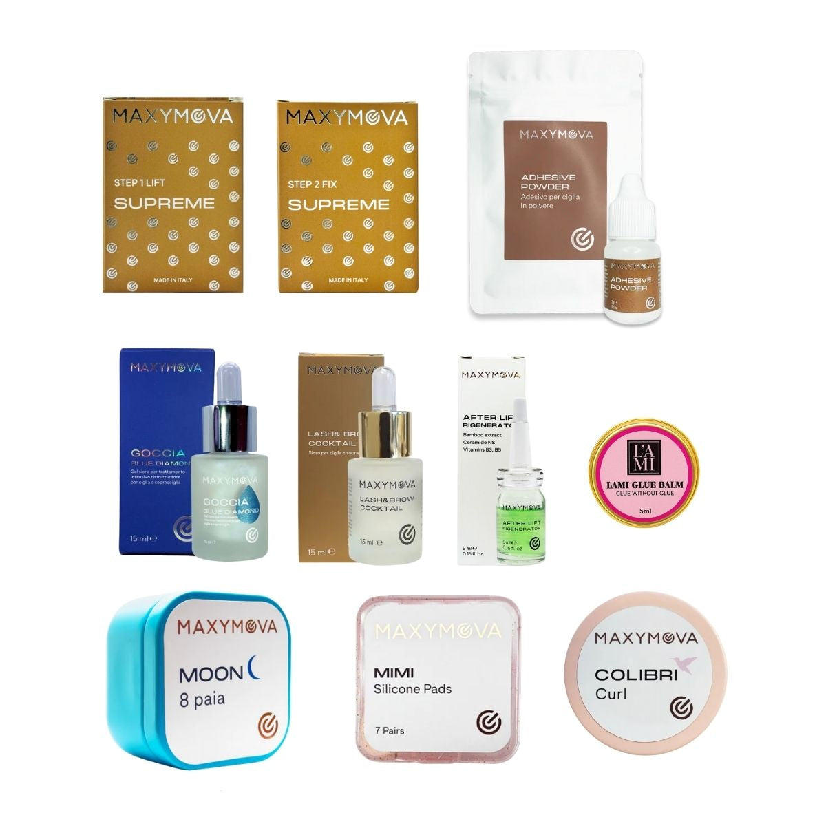 Kit MAXYMOVA Técnica Fusion para lifting de pestañas y cejas sin pegamento