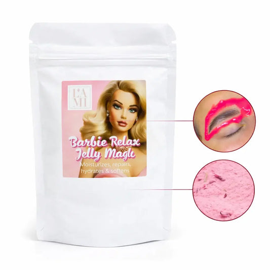 Barbie Jelly Mask 20 g mascarilla jelly peel off para cejas con efecto calmante e hidratante