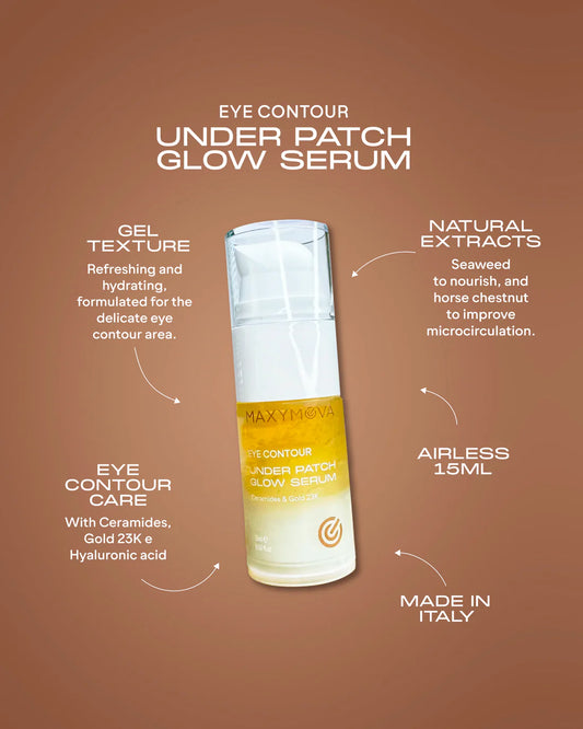 UNDER PATCH GLOW SERUM, CUIDADO DEL CONTORNO DE OJOS CON ORO 23K