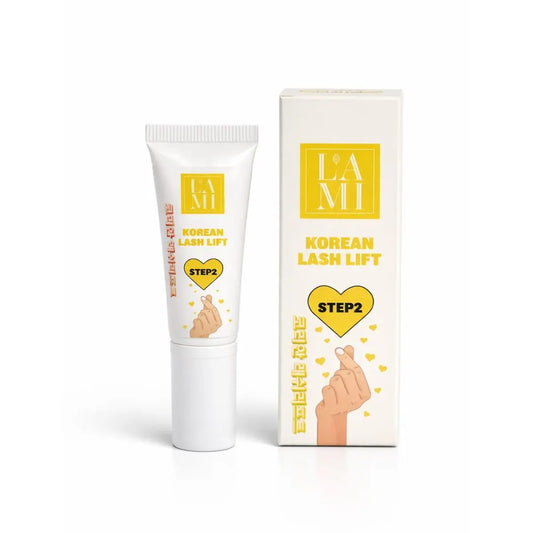 Korean Lash Lift Step 2 crema fixadora con peróxido de hidrógeno para fijar el rizo y estabilizar pestañas