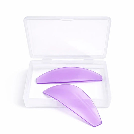 Almohadillas planas ultrafinas de silicona para lifting de pestañas técnica coreana (1 par, 2 piezas)