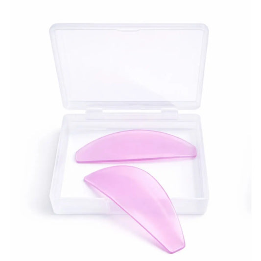 Almohadillas planas ultrafinas de silicona para lifting de pestañas técnica coreana (1 par, 2 piezas)
